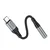HOCO AUX adapter Type - C na Jack 3,5 mm LS36 12 cm crni