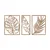 Wallity Zidna dekoracija Leaf 2, 80x38 cm, 1.5 mm, Bakar
