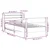 Vidaxl Posteljni okvir brez vzmetnice 75x190 cm trdna borovina