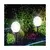 LED solarna lampa LED/1,2V 6500K 200 mAh preč. 10 cm IP44 bela/crna