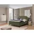 Zelena boxspring postelja s prostorom za shranjevanje 200x200 cm Ornes – Ropez