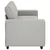 Vidaxl Trosed kavč sivo-bel 220x77x82 cm blago