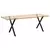 Noge za blagovaonski stol u obliku slova X, 2 kom, crne, 70 x (72-73) cm, čelik