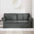vidaXL Kavč Temno siva 215 x 82 x 80 cm Kovina