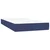 Vidaxl Box spring postelja z vzmetnico moder 90x190 cm blago