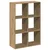 Pregrada / regal za knjige boja hrasta 69,5x29x103,5 cm drveni