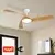 ZEVENTI - LED plafonski ventilator AERYS LED/24W/230V Wi-Fi Tuya bela/hrast + daljinski upravljač