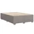 vidaXL Posteljni okvir brez vzmetnice taupe 140x190 cm blago