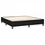 Vidaxl Box spring postelja z vzmetnico črna 180x200 cm blago