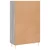 Visoka komoda siva boja hrasta 69,5x31x115 cm konstruirano drvo