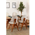 HANAH HOME Trpezarijski sto i stolice Touch Wooden Cream