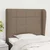 Vidaxl Vzglavje z ušesi taupe 103x23x118/128 cm blago