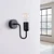 Sollux SL.1445 - Zidna lampa VECTOR 1xE27/15W/230V crna
