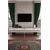 Hanah Home TV komoda Ilay, 180 cm, hrast Sapphire / bela / srebrna