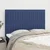 Vidaxl Vzglavje postelje modro 144x5x118/128 cm blago