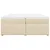 Vidaxl Box spring postelja z vzmetnico krem 200x200 cm blago