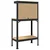 Radna klupa Crna 81 x 41 x 145 cm Projektirano drvo i metal