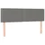 Vidaxl Box spring posteljni z vzmetnico temno siv 140x190 cm blago