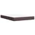 Vidaxl Box spring postelja z vzmetnico temno rjav 140x190 cm blago