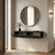 Hanah Home komoda Moka 120, 120 cm, antracit / zlatna