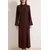 Trendyol Modest Ženska haljina Tctss26Eb00030, Smeđa