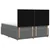 vidaXL Postelja boxspring z vzmetnico Temno siva 140 x 190 cm Blago