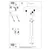 Sollux SL.1014 - Luster na sajli PABLO 3xGU10/40W/230V crna