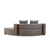 Atelier del Sofa Ugaona garnitura Gondol 105x70x380cm Siva