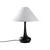 Opviq Stona lampa Luna-15254, 50x50x63 cm, IP20, Crno-bela
