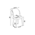 HANAH HOME Set stolica (4 komada) Axle Anthracite Chrome