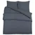Set posteljine za poplun antracit 200x220 cm lagana mikrovlakna