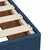 Vidaxl Box spring postelja z vzmetnico modra 140x190 cm blago