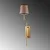 Opviq Zidna lampa Lumora-15334, 16x22x72cm, IP20, Zlatno-smeđa boje