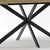 SONNENH Jedilna miza, MDF/kovina, naravna, 180 x 80 x 76 cm, za jedilnico
