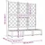 Vidaxl Vrtni lonček 3 szt. Rjava 120 x 40 x 125,5 cm Plastika