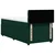 vidaXL Box spring postelja z vzmetnico temno zelena 100x200 cm žamet