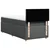 vidaXL vidaXL Box spring postelja z vzmetnico temno siva 90x190 cm blago, (21291735)