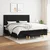 Vidaxl Box spring postelja z vzmetnico črn 200x200 cm blago