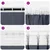 Zavjese za blackout s prstenovima 2 pcs Antracit 175 x 140 cm