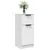 Vidaxl Komoda bela 30x30x70 cm konstruiran les