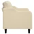 Greatstore Kavč dvosed krem 140 cm blago