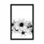 Plakat češnjevi cvetovi v črnobeli varianti - 30x45 white