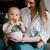 BabyOno Silikonska zdjelica s vakuumom 350 ml 6 m+, roza