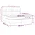 Krevet box spring s madracem LED crni 180x200 cm od tkanine