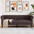 vidaXL vidaXL Kavč trosed Chesterfield temno rjava tkanina, (21094794)
