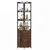 Costway Kotna omara 180 cm visoka s 5 policami rjava
