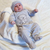 Dojenčkovski komplet za porodnišnico New Baby Sweet Bear siva vel. 50