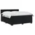 vidaXL Postelja boxspring z vzmetnico Črna 200 x 200 cm Žamet