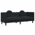 3-dijelni set sofa s jastucima crni baršunasti