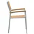 Stolica koja se može slagati 2 pcs Smeđa 56 x 57 x 87 cm